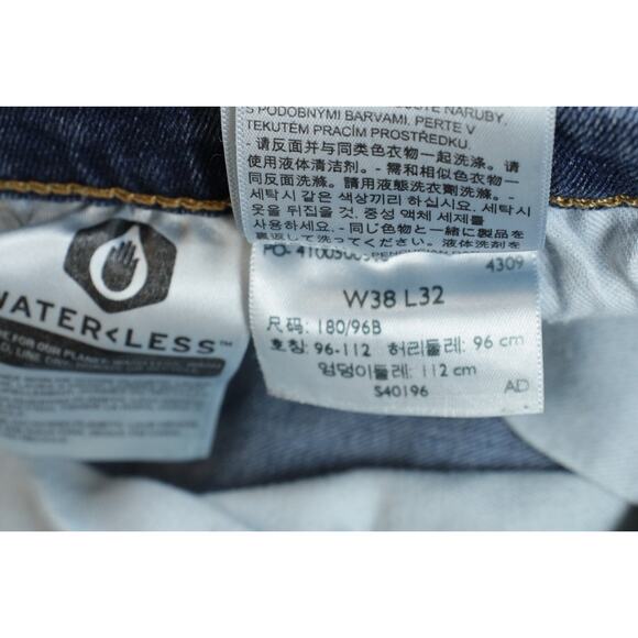 Levis Jeans Mens 38 x 32 Blue 511 Cotton Blend Straight Stretch Medium Wash - Picture 4 of 7